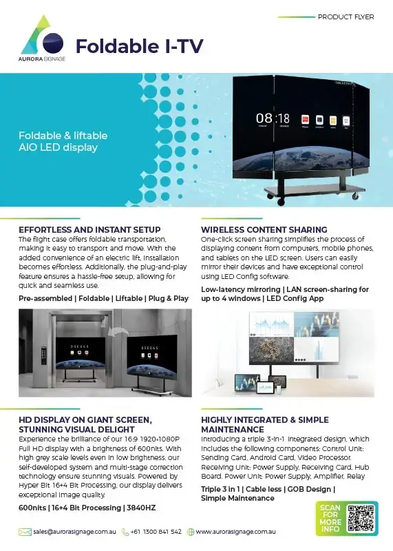 Foldable I-TV Brochure